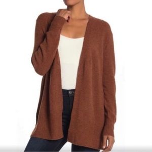 ♥️ Madewell Long Sleeve Cozy Paprika Brown Long Walker Open Cardigan Sweater M